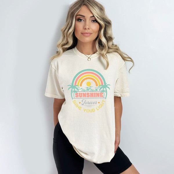 Sunshine Forever Grunge Garment Dyed Tee