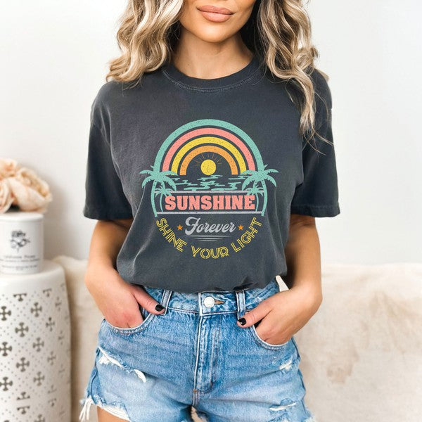 Sunshine Forever Grunge Garment Dyed Tee