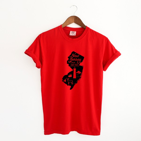 New Jersey Vintage Garment Dyed Tee