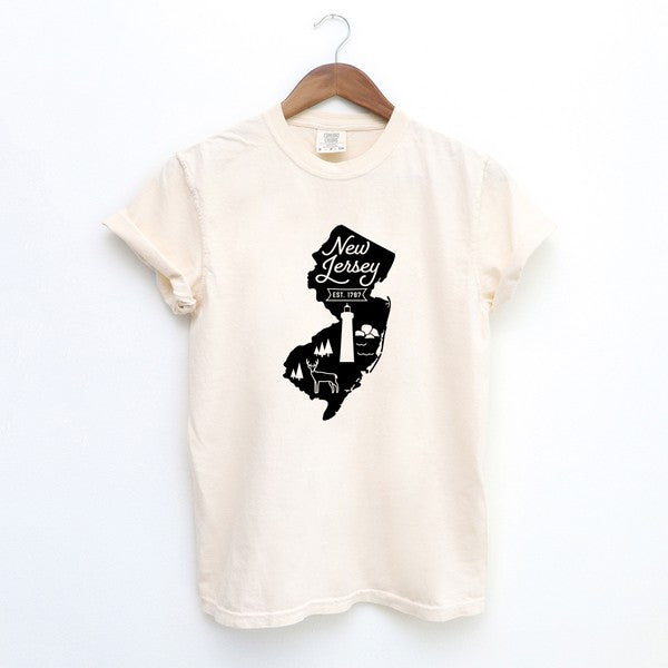 New Jersey Vintage Garment Dyed Tee