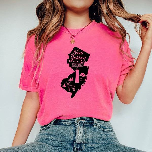 New Jersey Vintage Garment Dyed Tee