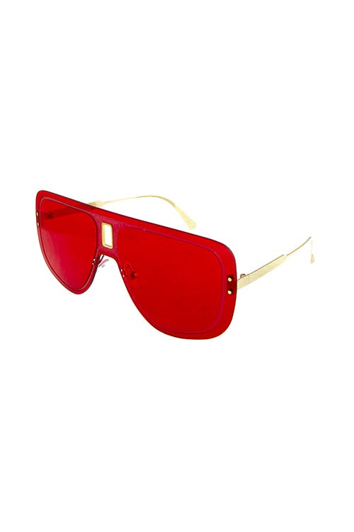 Womens modern metal blended aviator sunglasses