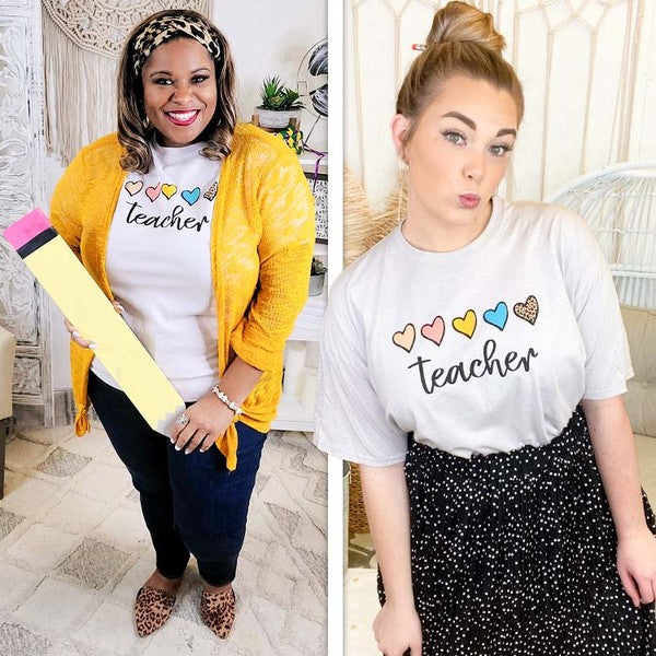 Teacher Sketch Heart T-Shirt