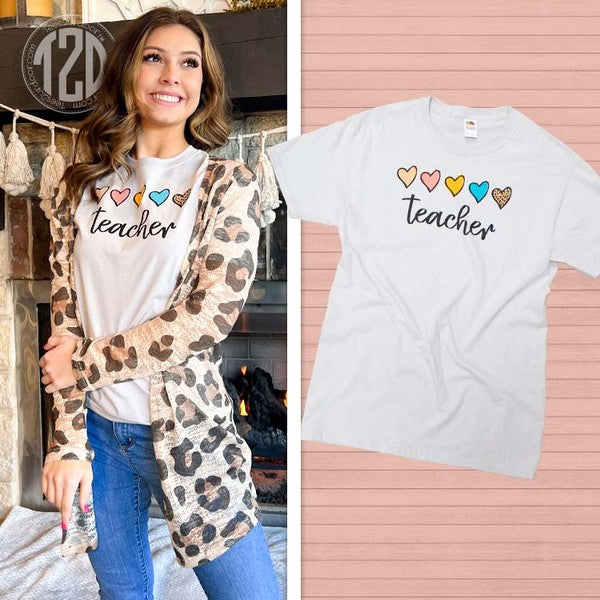 Teacher Sketch Heart T-Shirt