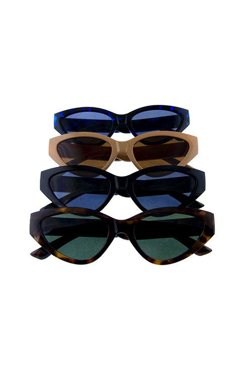 Womens cat eye retro plastic sunglasses