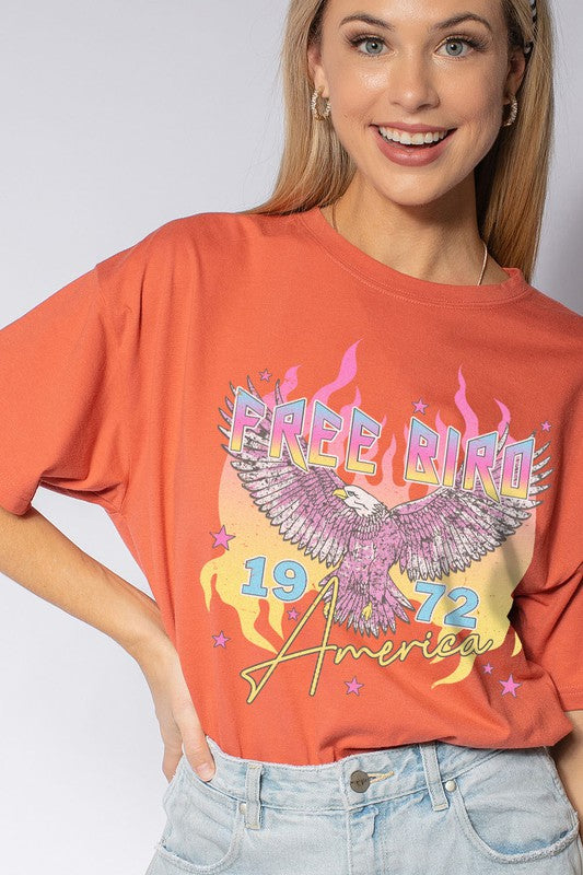 FREE BIRD GRAPHIC TEES
