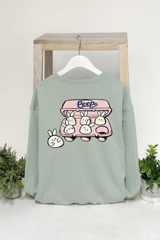 PEEPS BUNNY GRAPHIC SWEATSHIRTS