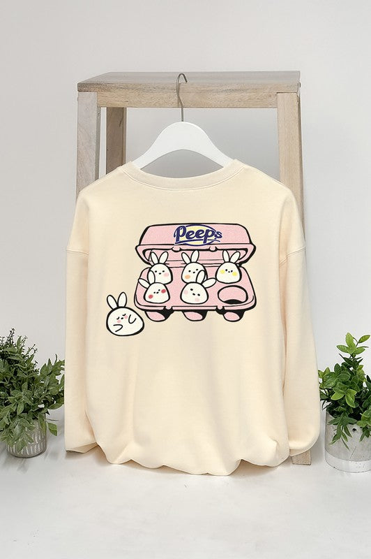 PEEPS BUNNY GRAPHIC SWEATSHIRTS