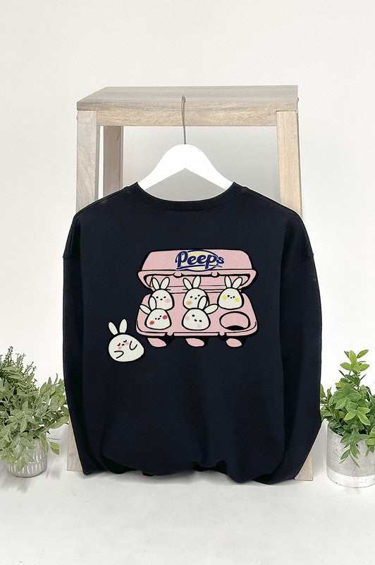 PEEPS BUNNY GRAPHIC SWEATSHIRTS