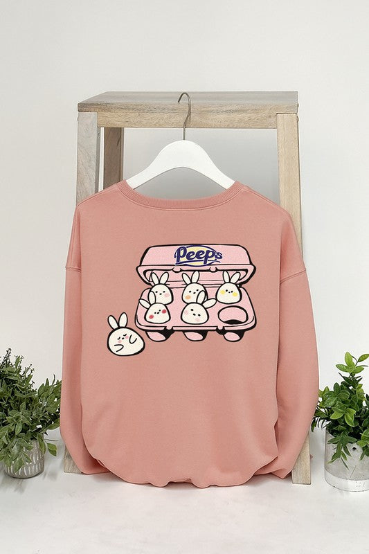 PEEPS BUNNY GRAPHIC SWEATSHIRTS