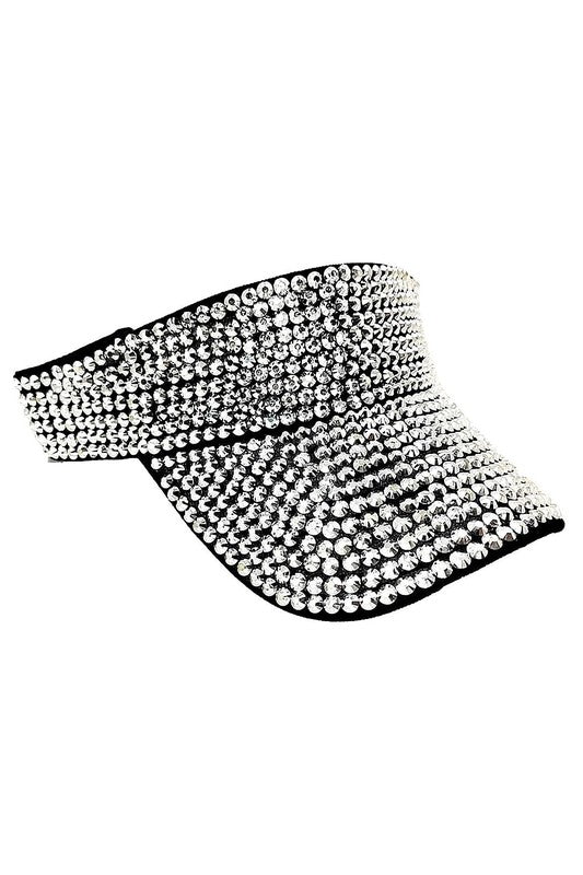 Bling Chip Stone Rainbow Sun Visor Hat