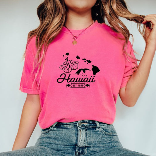 Hawaii Vintage Garment Dyed Tee