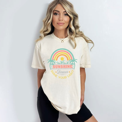 Sunshine Forever Grunge Garment Dyed Tee