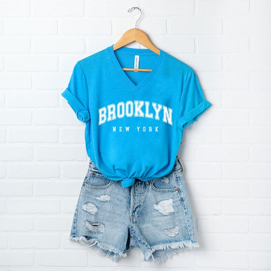 Brooklyn New York Graphic V-Neck Tee