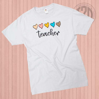 Teacher Sketch Heart T-Shirt