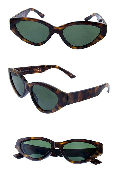 Womens cat eye retro plastic sunglasses