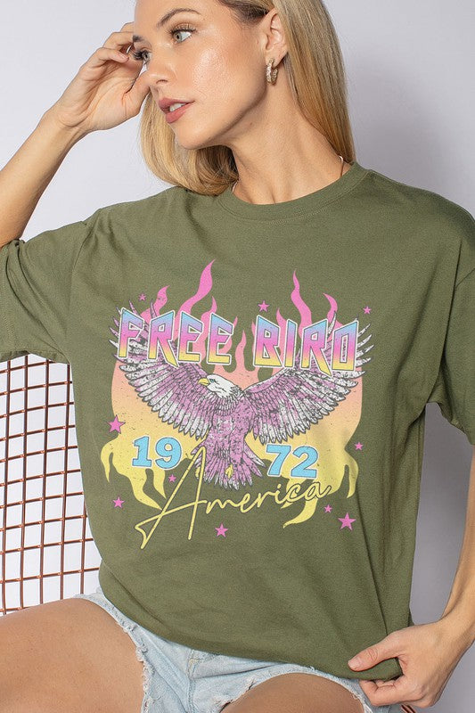 FREE BIRD GRAPHIC TEES