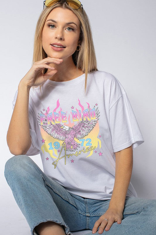 FREE BIRD GRAPHIC TEES