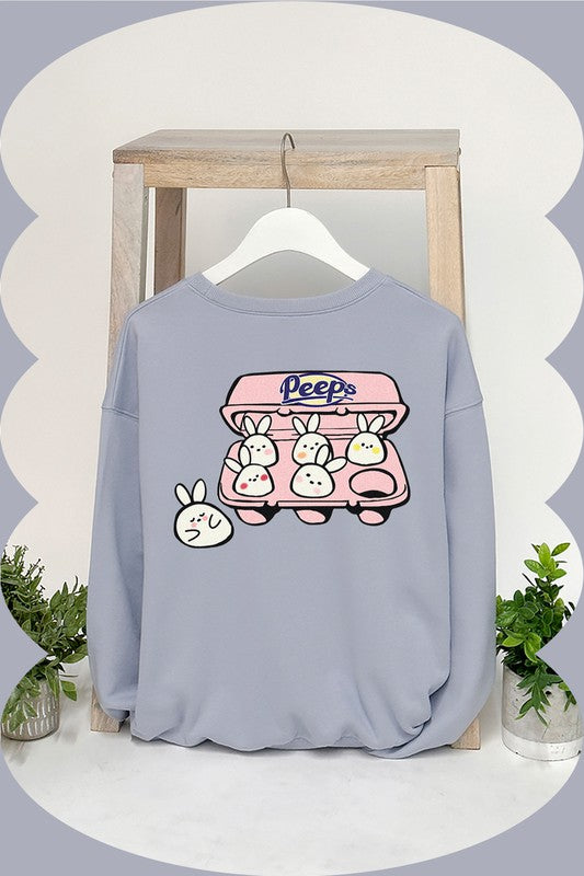 PEEPS BUNNY GRAPHIC SWEATSHIRTS