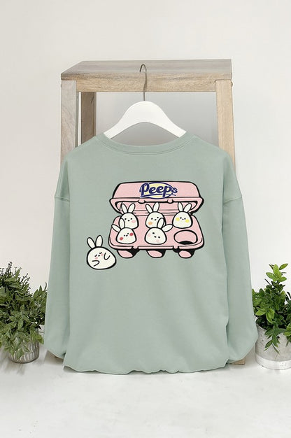 PEEPS BUNNY GRAPHIC SWEATSHIRTS