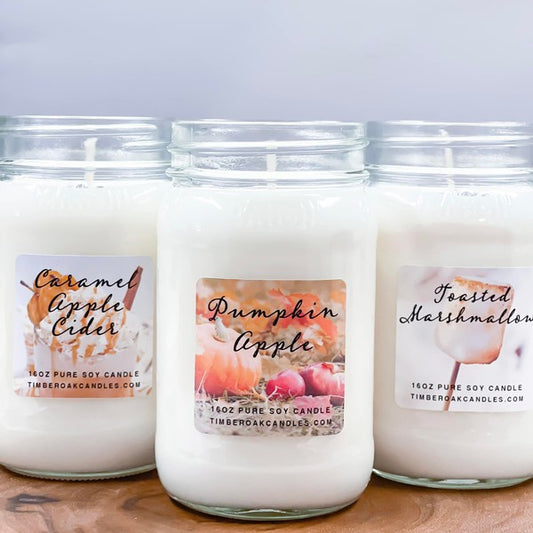 *16oz - Pure Soy Mason Jar Candle
